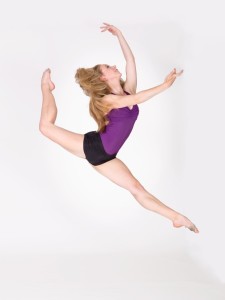 Kathryn showcases the ring jump in May 2014. She won the "I am Capezio" model contest with this photo, becoming a face for the Capezio company's campaign to celebrate its distinguished history of providing high-quality dancewear. Courtesy Nancy Mueller Photography